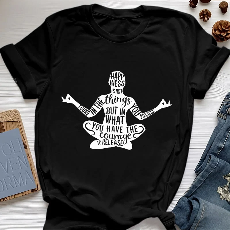 Olivenorma Meditation Tee Baumwolle Spirituelles Yoga T-Shirt