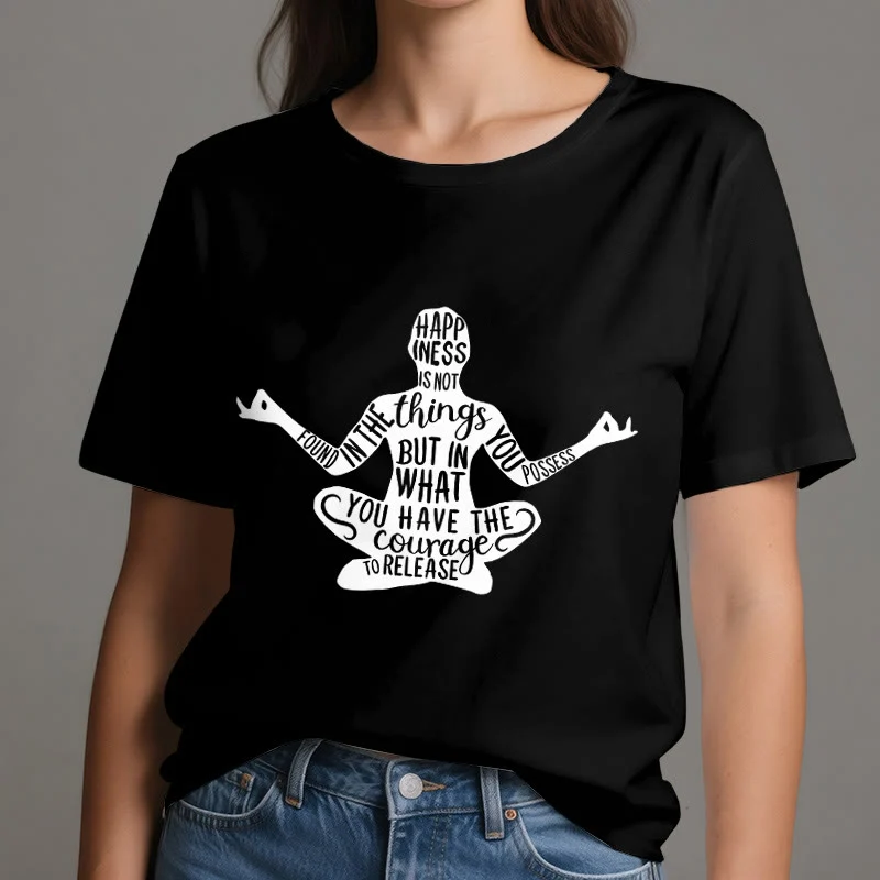 Olivenorma Meditation Tee Baumwolle Spirituelles Yoga T-Shirt