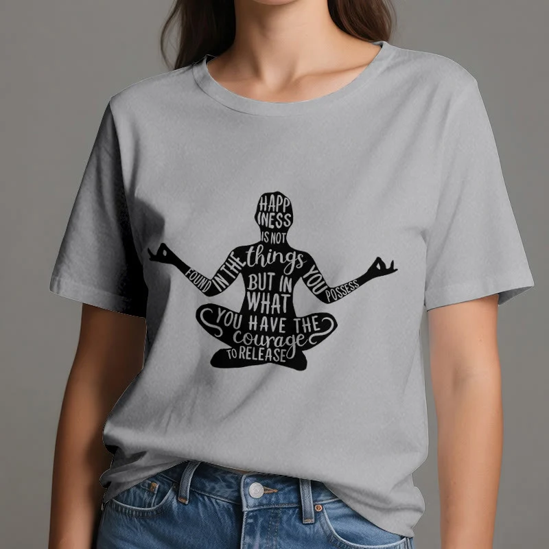 Olivenorma Meditation Tee Baumwolle Spirituelles Yoga T-Shirt
