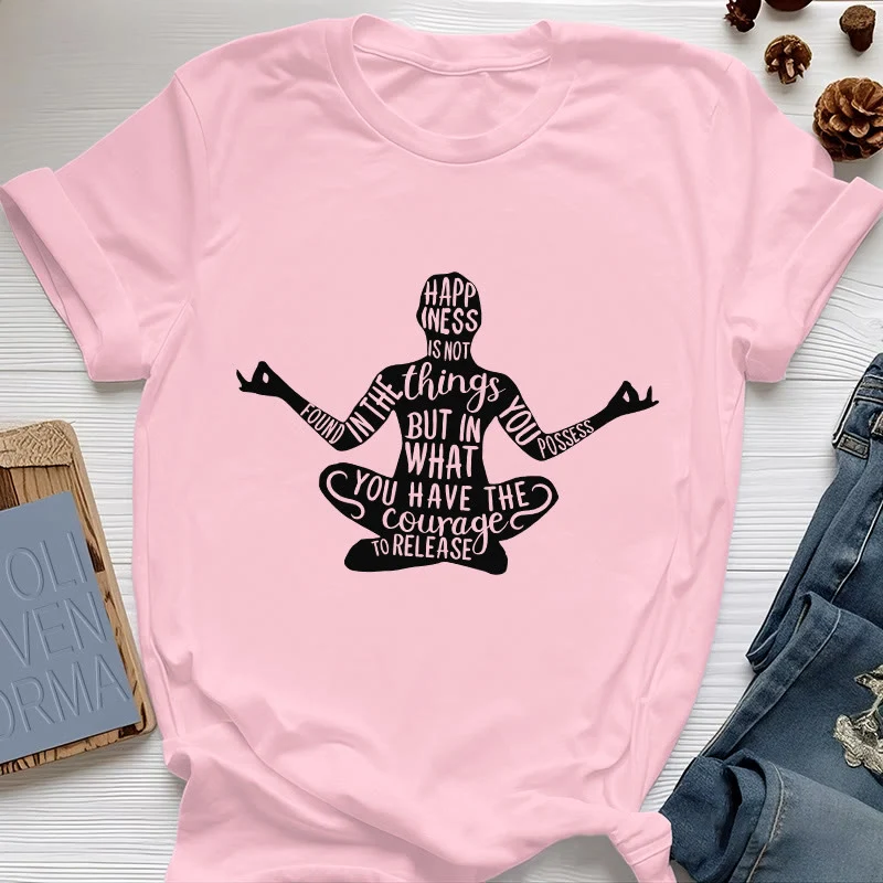 Olivenorma Meditation Tee Baumwolle Spirituelles Yoga T-Shirt