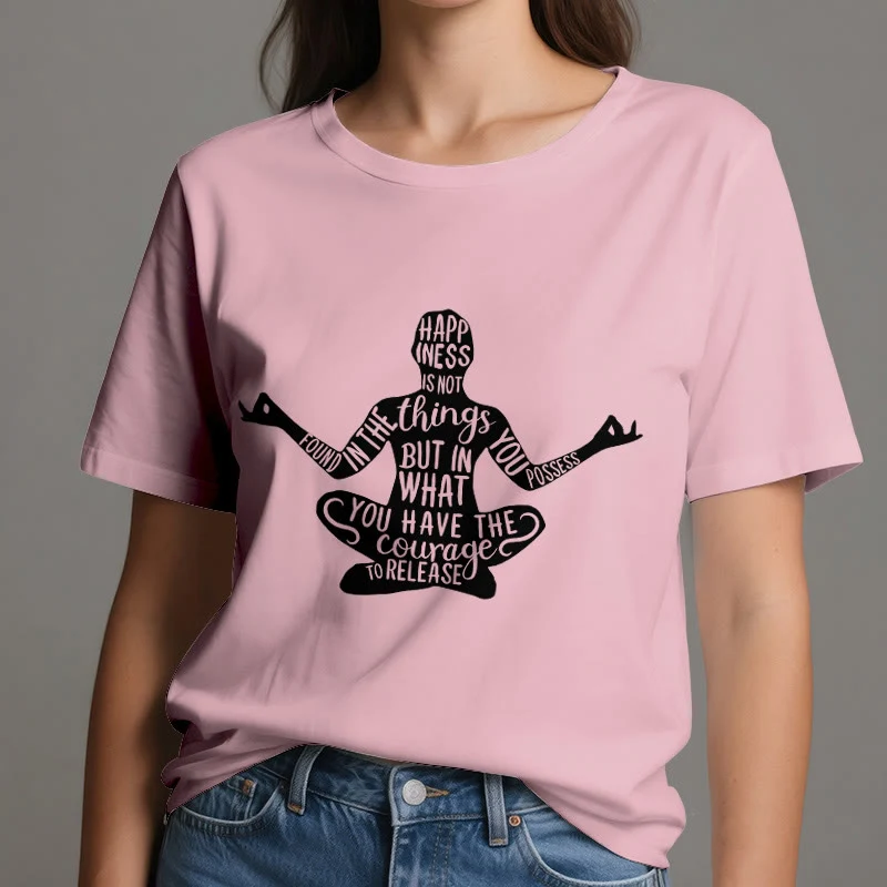 Olivenorma Meditation Tee Baumwolle Spirituelles Yoga T-Shirt