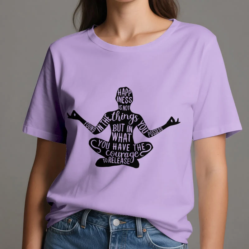 Olivenorma Meditation Tee Baumwolle Spirituelles Yoga T-Shirt