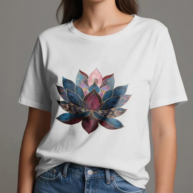 Olivenorma Lotusblume Buddhismus Zen T-Shirt