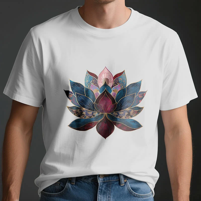 Olivenorma Lotusblume Buddhismus Zen T-Shirt
