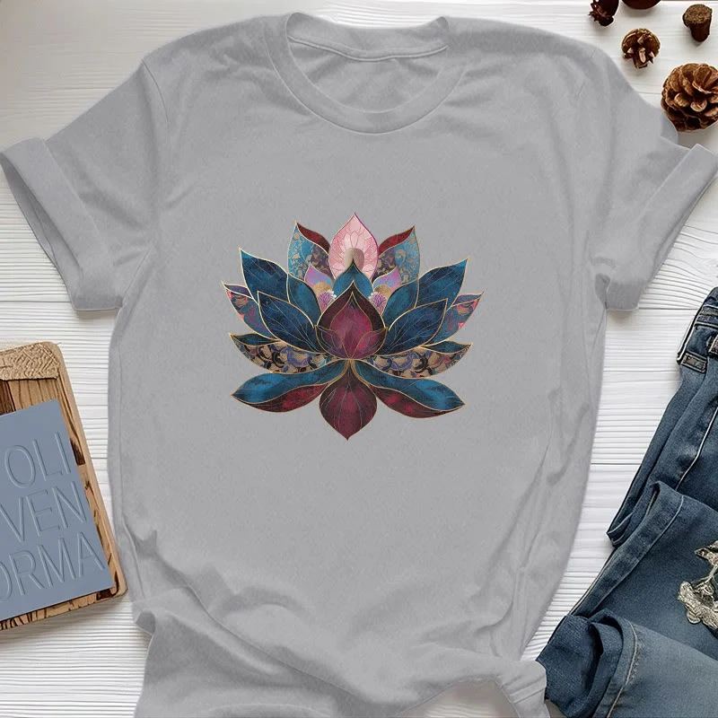 Olivenorma Lotusblume Buddhismus Zen T-Shirt