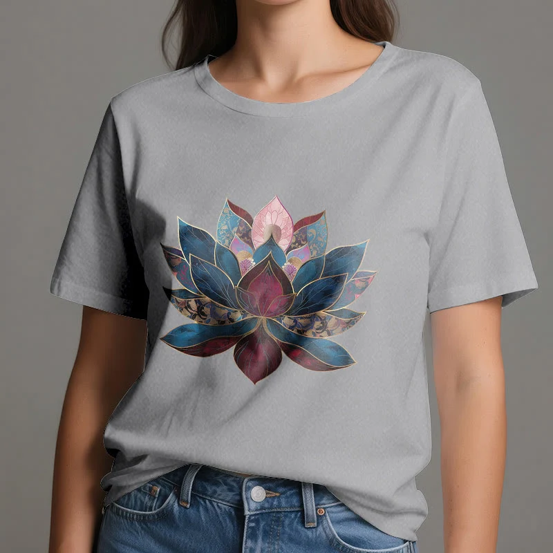 Olivenorma Lotusblume Buddhismus Zen T-Shirt