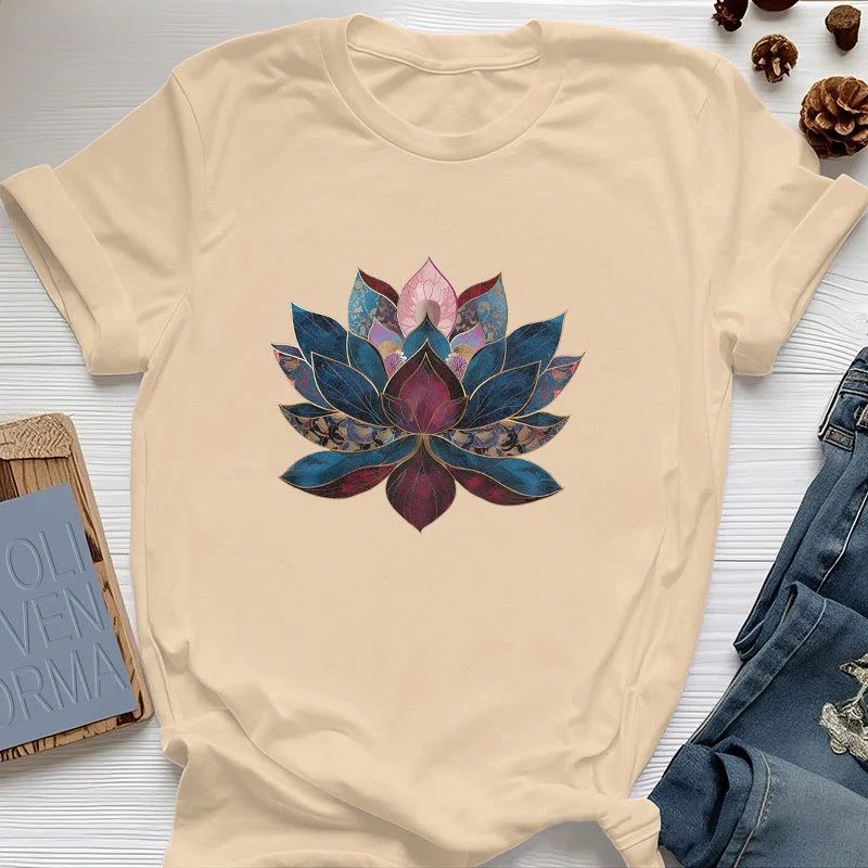 Olivenorma Lotusblume Buddhismus Zen T-Shirt