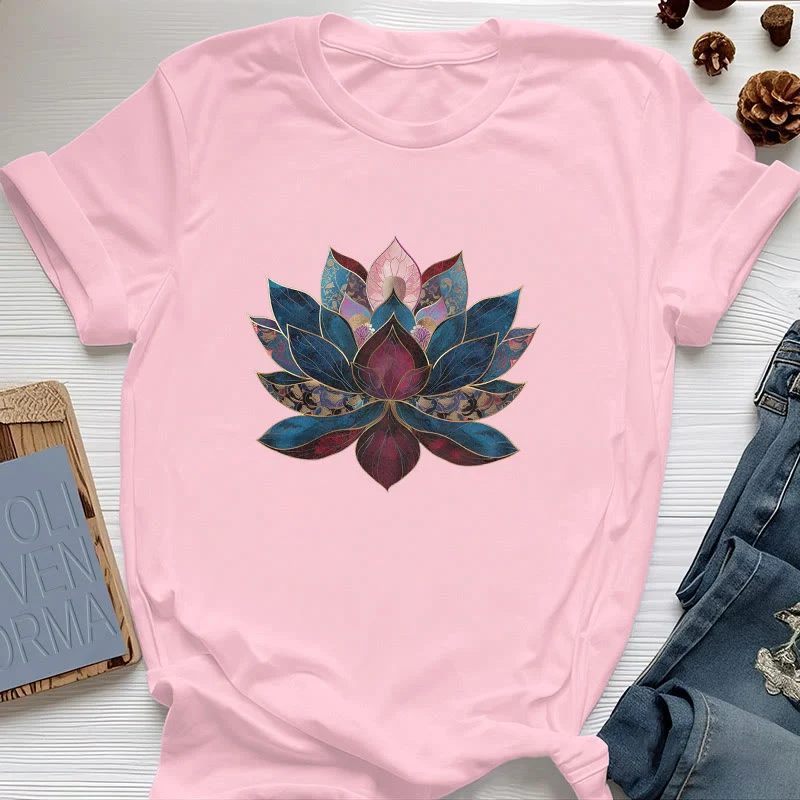 Olivenorma Lotusblume Buddhismus Zen T-Shirt