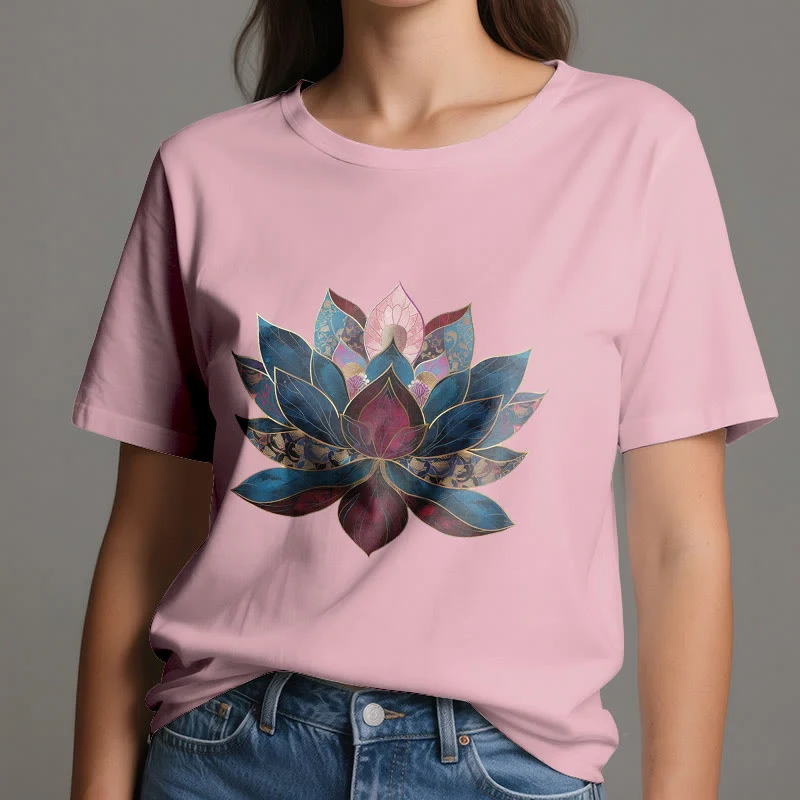 Olivenorma Lotusblume Buddhismus Zen T-Shirt