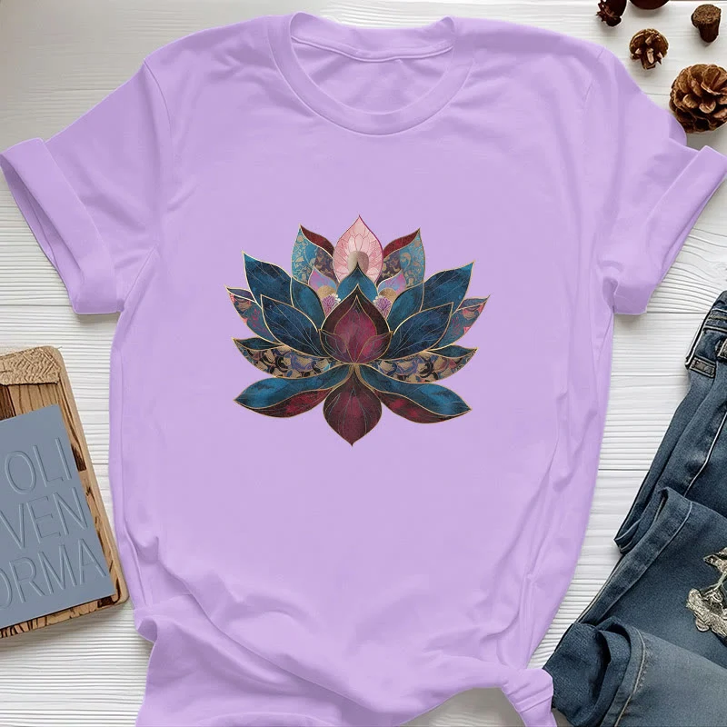 Olivenorma Lotusblume Buddhismus Zen T-Shirt