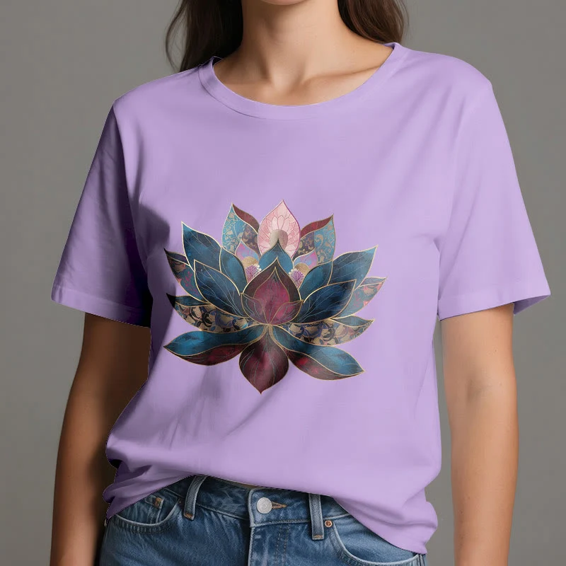 Olivenorma Lotusblume Buddhismus Zen T-Shirt