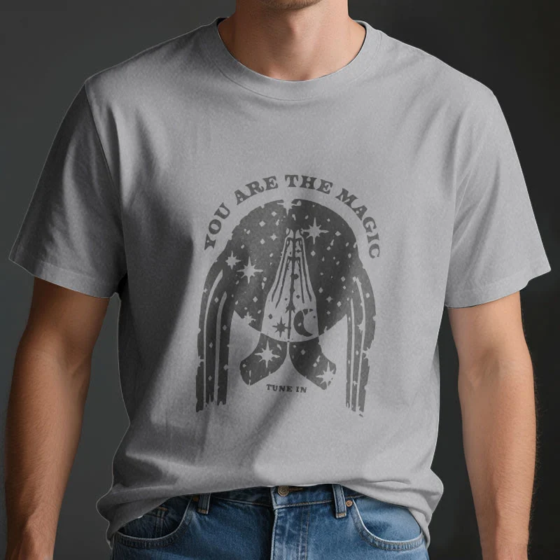 Olivenorma Yoga Boxy T-Shirt "Tune in You Are The Mageic"