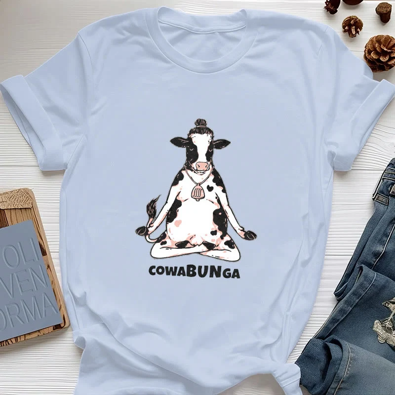 Olivenorma "Cowabunga" Yoga Kuh T-Shirt