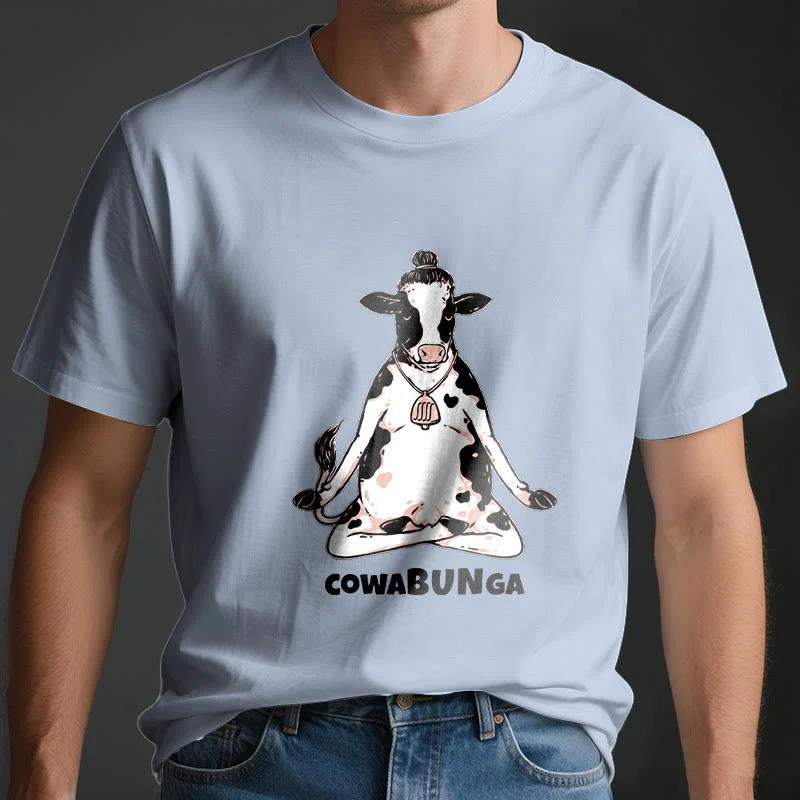 Olivenorma "Cowabunga" Yoga Kuh T-Shirt