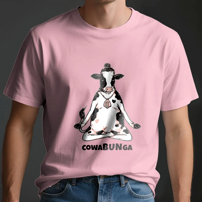 Olivenorma "Cowabunga" Yoga Kuh T-Shirt