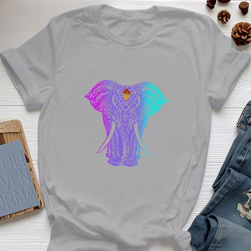 Olivenorma Mandala Elefant Yoga T-Shirt