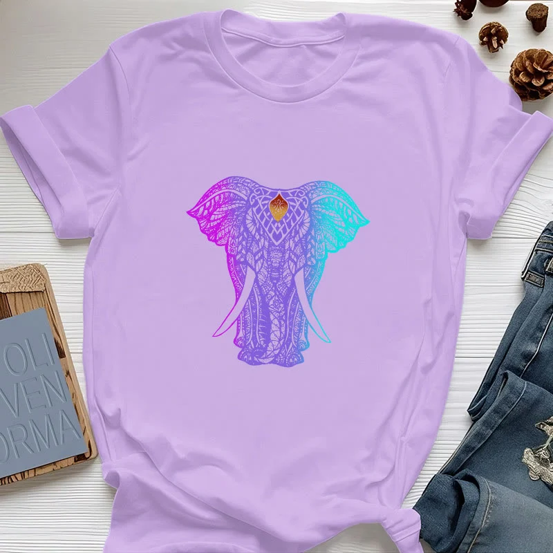 Olivenorma Mandala Elefant Yoga T-Shirt