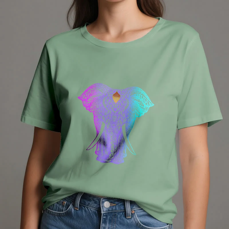 Olivenorma Mandala Elefant Yoga T-Shirt
