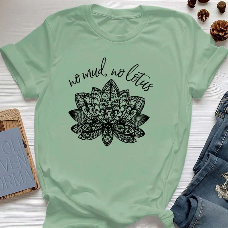 Olivenorma Meditation Spirituelles Damen Yoga T-Shirt