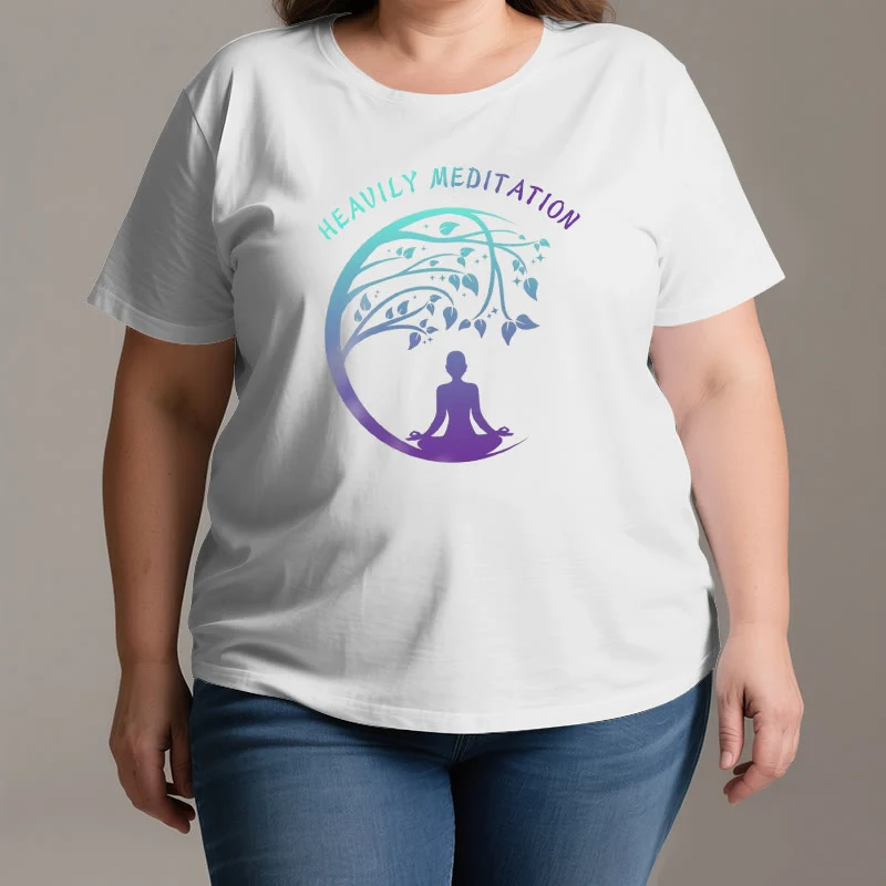Olivenorma "HEAVILY MEDITATION" Baum des Lebens Yoga T-Shirt