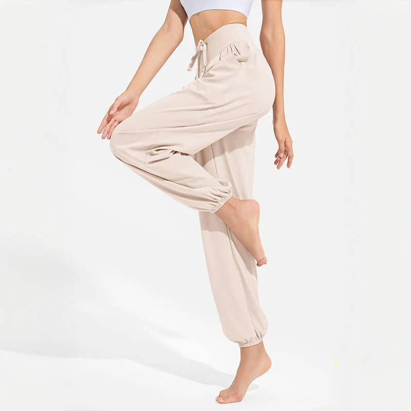 Olivenorma „Cool“ feuchtigkeitsabsorbierende und atmungsaktive Yoga-Haremshose