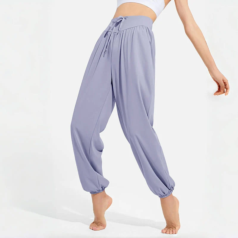 Olivenorma „Cool“ feuchtigkeitsabsorbierende und atmungsaktive Yoga-Haremshose