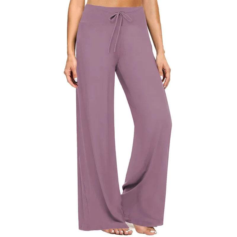 Olivenorma Damen-Pyjamahose, weiche, bequeme Loungehose