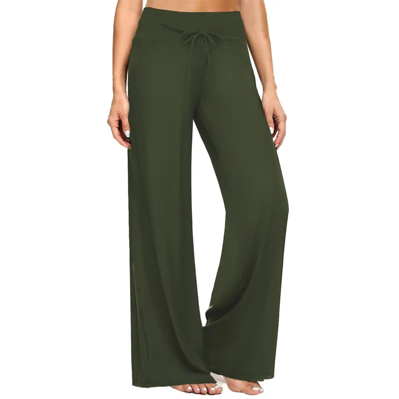 Olivenorma Damen-Pyjamahose, weiche, bequeme Loungehose