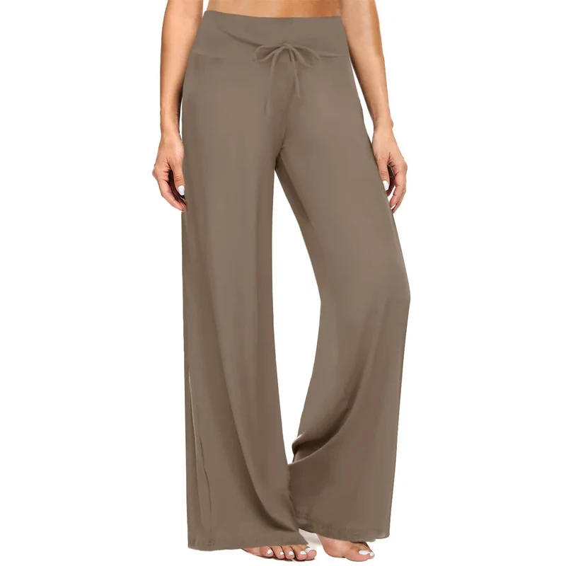 Olivenorma Damen-Pyjamahose, weiche, bequeme Loungehose
