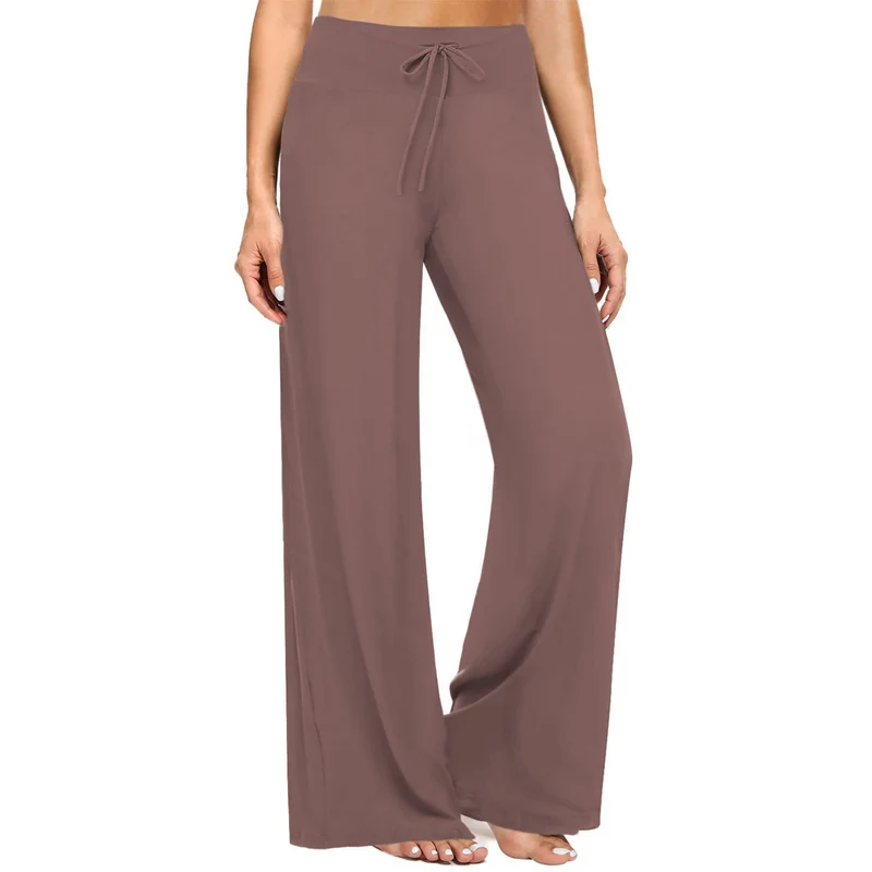 Olivenorma Damen-Pyjamahose, weiche, bequeme Loungehose