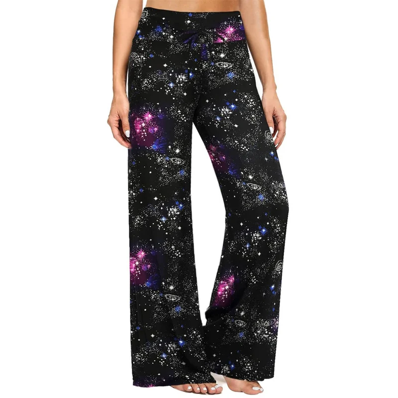 Olivenorma Damen-Pyjamahose, weiche, bequeme Loungehose