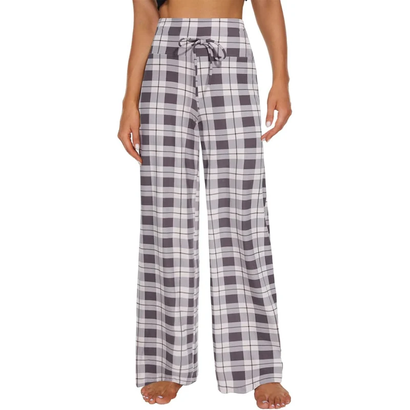 Olivenorma Damen-Pyjamahose, weiche, bequeme Loungehose