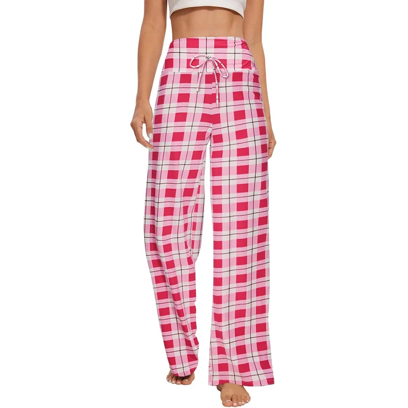 Olivenorma Damen-Pyjamahose, weiche, bequeme Loungehose
