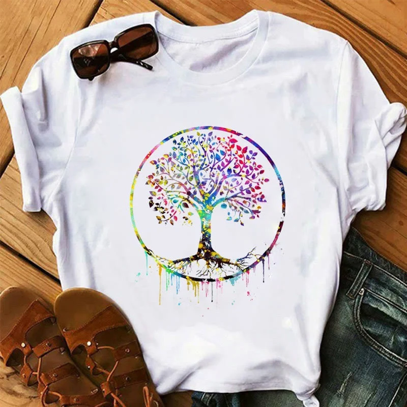Olivenorma Lotus Yoga Meditation Baum des Lebens T-Shirt