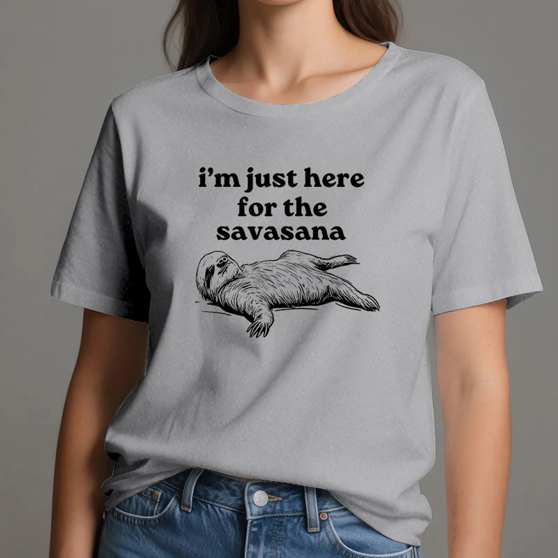 Olivenorma Faultier Yoga Ich bin nur hier für Savasana T-Shirt