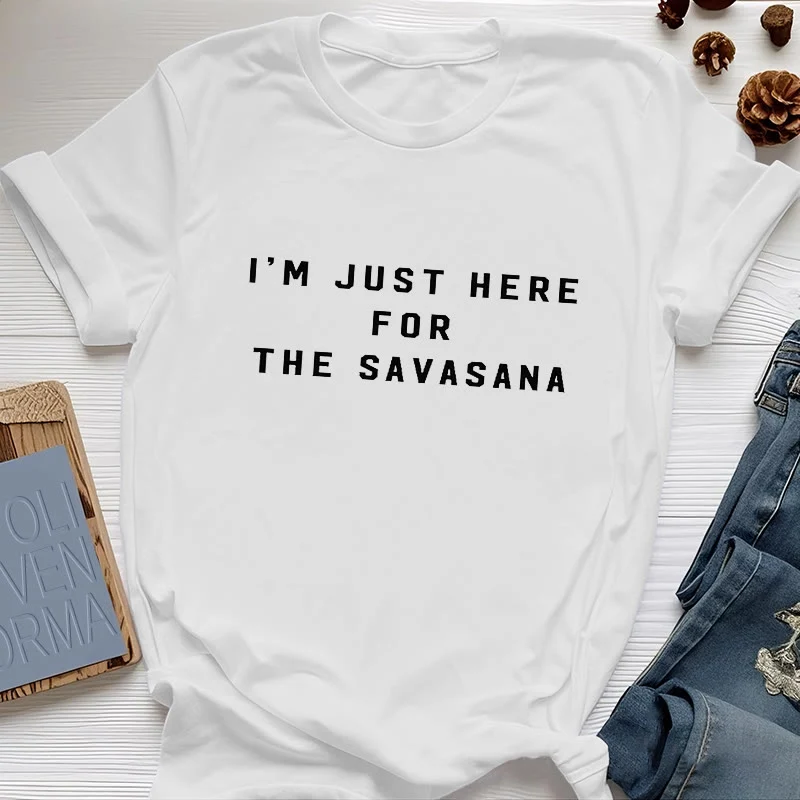 Olivenorma Ich bin nur wegen des Savasana hier T-Shirt