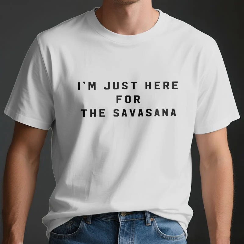 Olivenorma Ich bin nur wegen des Savasana hier T-Shirt