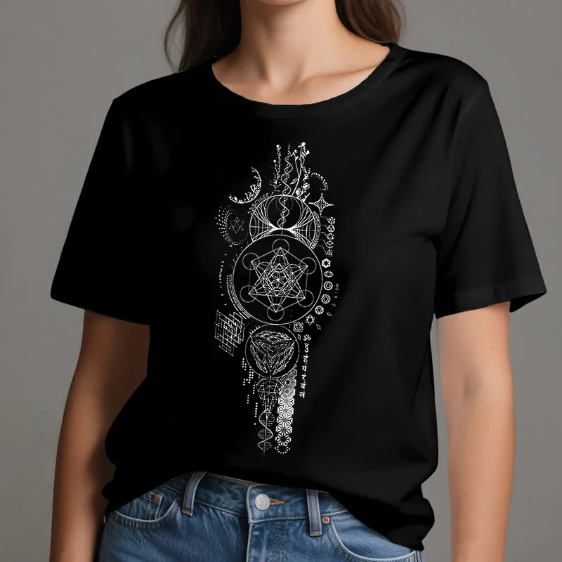 Olivenorma Blume des Lebens Heilige Geometrie T-Shirt