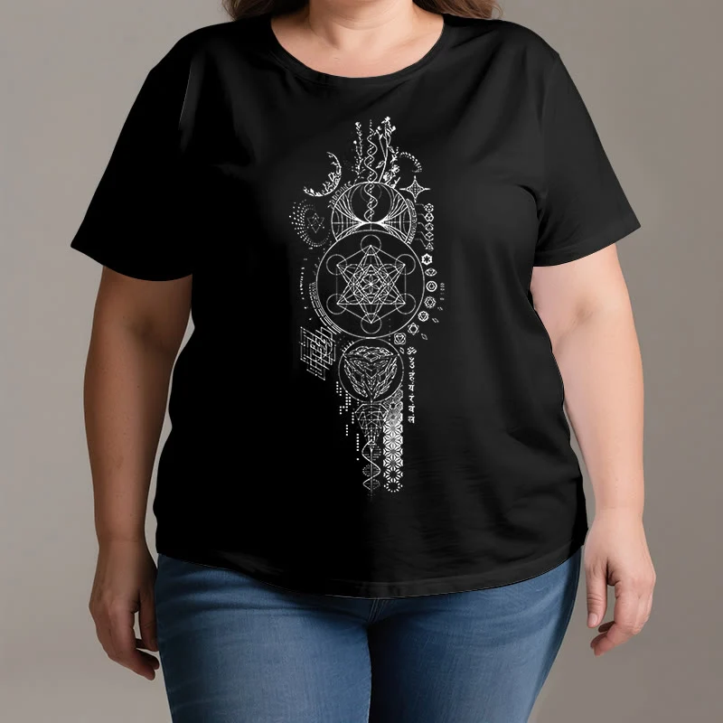 Olivenorma Blume des Lebens Heilige Geometrie T-Shirt