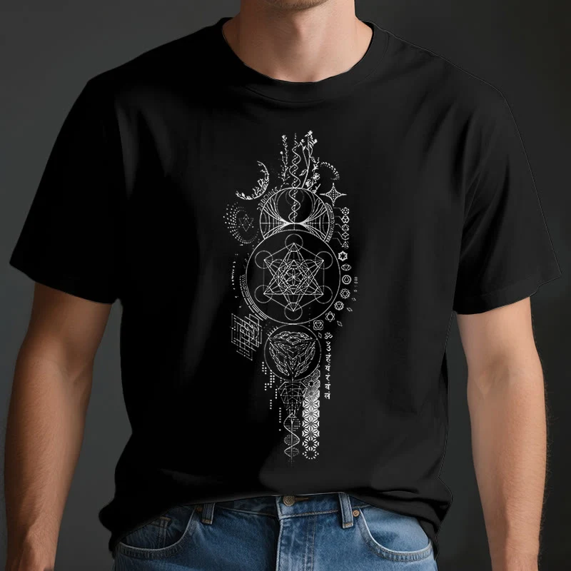 Olivenorma Blume des Lebens Heilige Geometrie T-Shirt