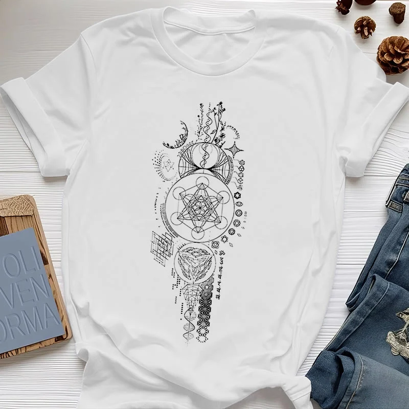 Olivenorma Blume des Lebens Heilige Geometrie T-Shirt