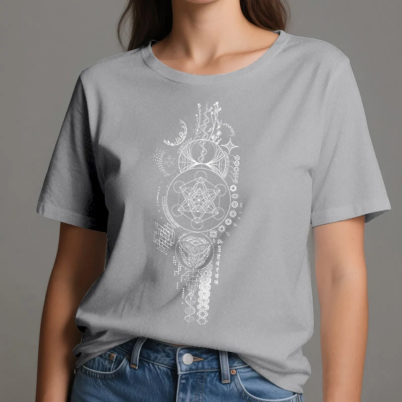 Olivenorma Blume des Lebens Heilige Geometrie T-Shirt