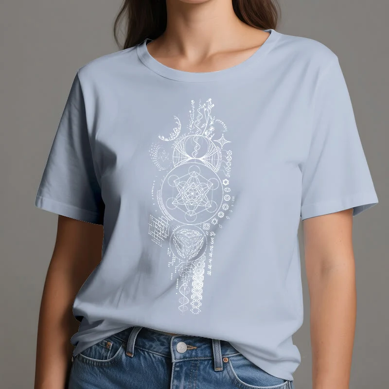 Olivenorma Blume des Lebens Heilige Geometrie T-Shirt