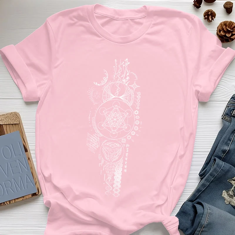 Olivenorma Blume des Lebens Heilige Geometrie T-Shirt