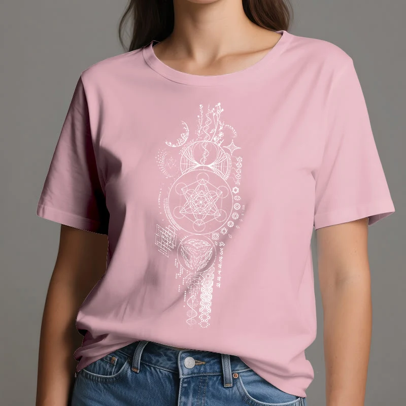 Olivenorma Blume des Lebens Heilige Geometrie T-Shirt