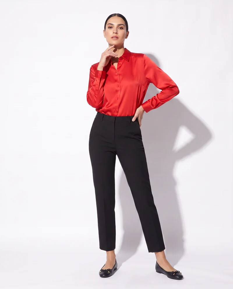 Camicie manica lunga eleganti e versatili - Rosso
