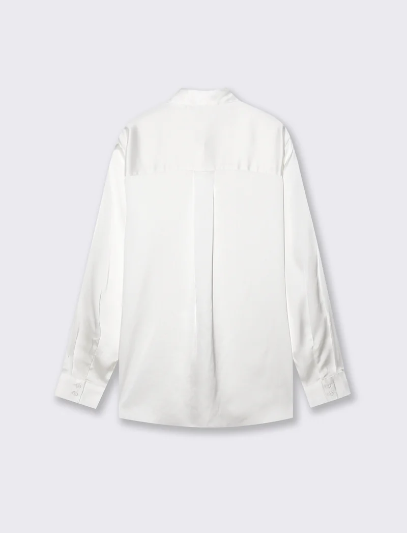 Camicie manica lunga eleganti e versatili - Bianco latte