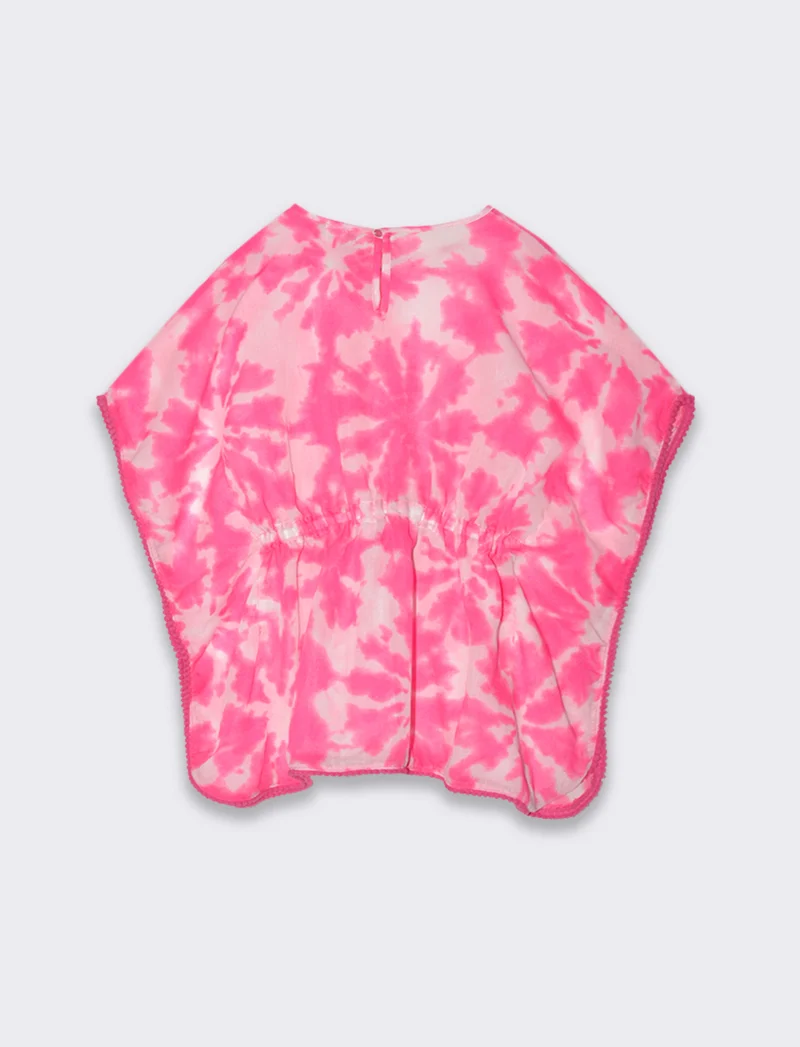 Copricostume stampato da bambina - Fuxia