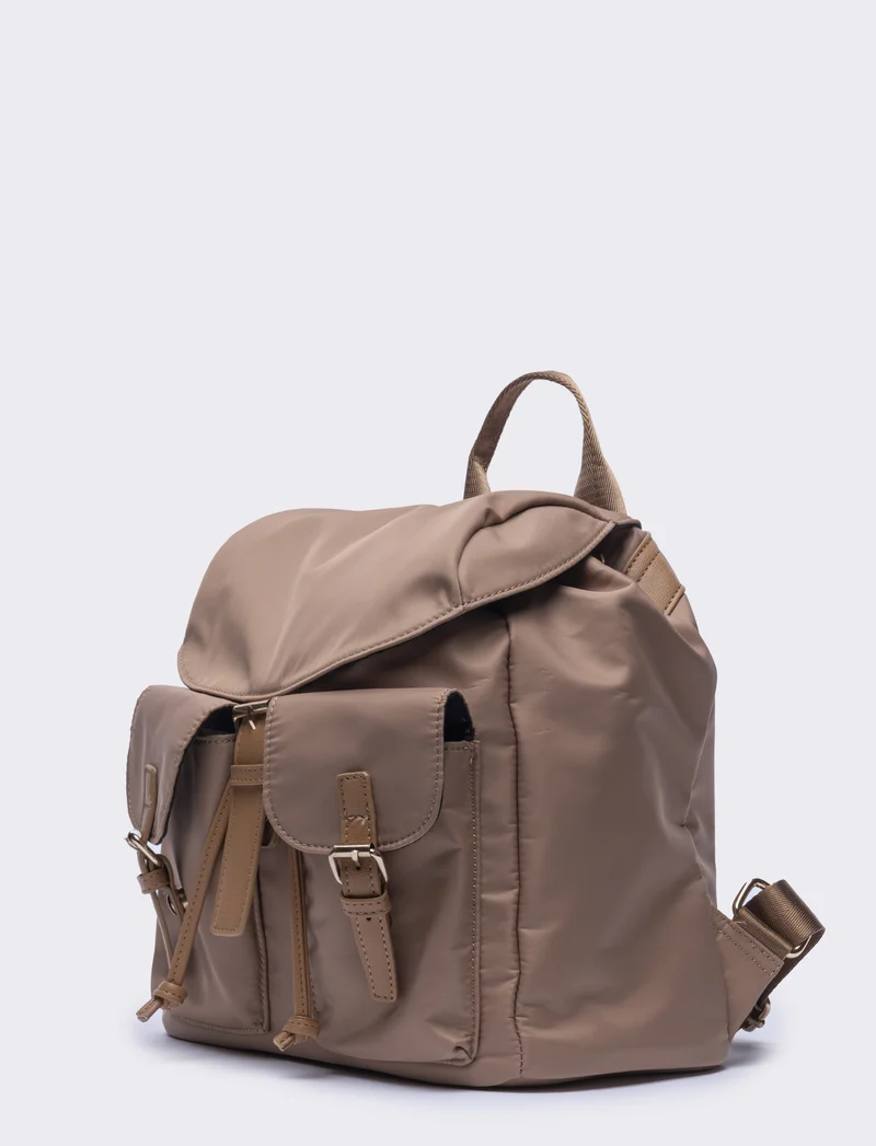 Zaino donna in nylon l30/h27/p15cm - Beige