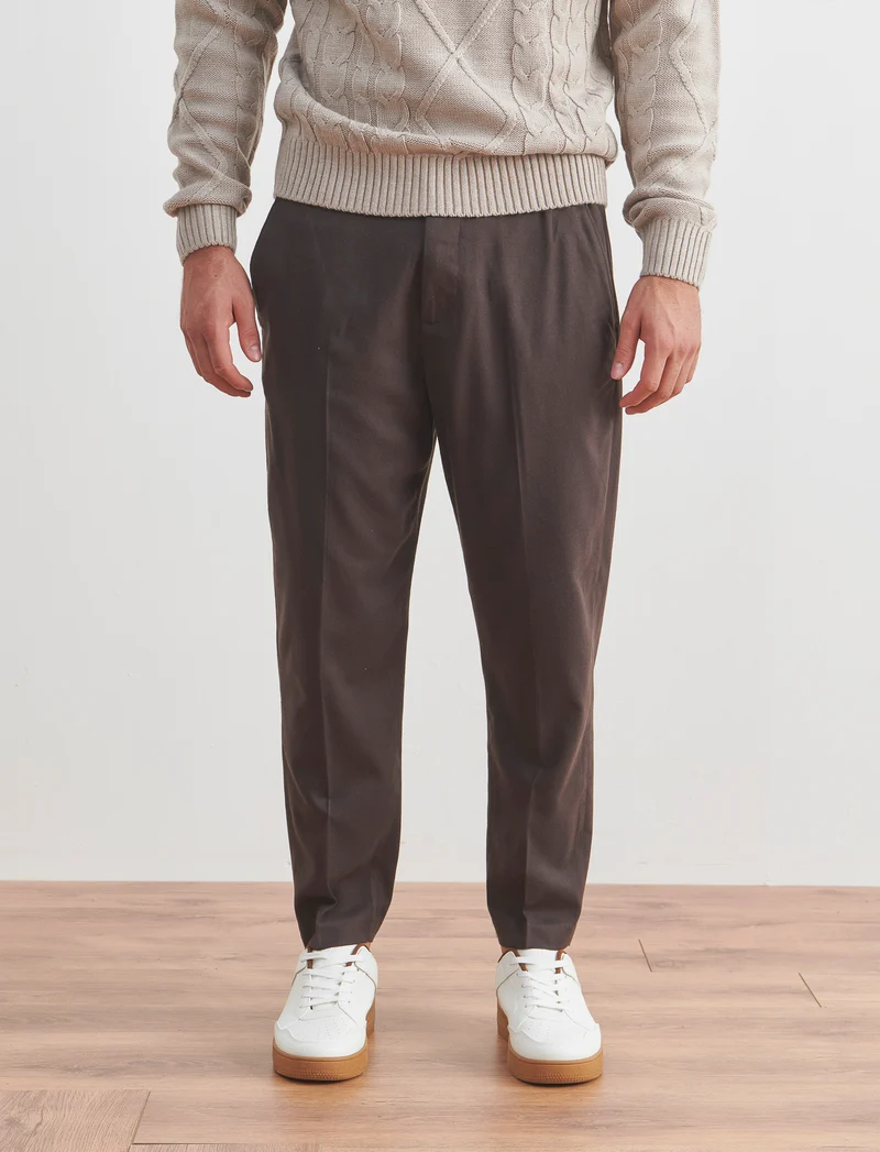PANTALONI CHINO EASY FORMAL FIT - Moro